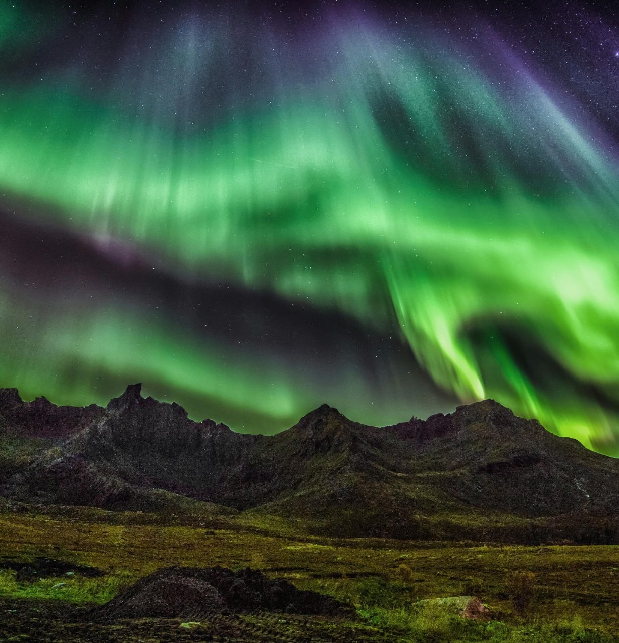 Aurora Borealis. The Northern Lights.